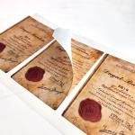 Double Layer Self Adhesive Labels Anti Counterfeit Wine Handcrafted Customised