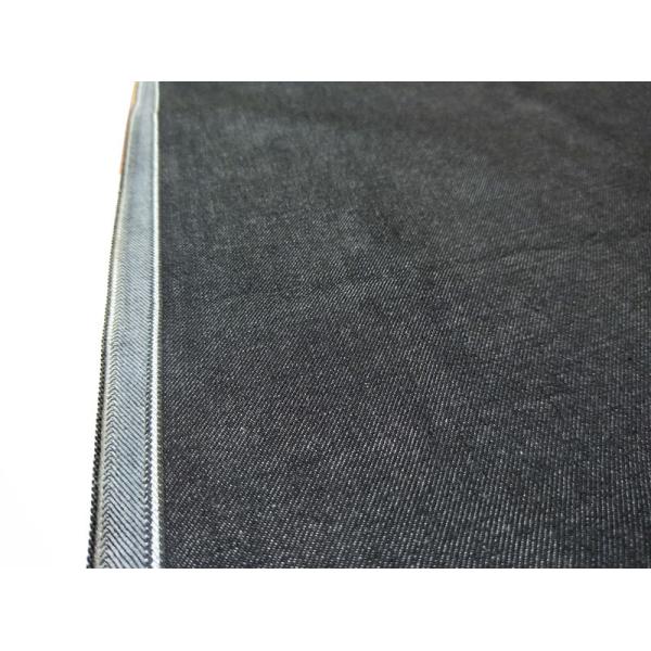 Lycra Stretch Denim Fabric W93429 12.3oz Black Skinny Selvedge Jeans Material