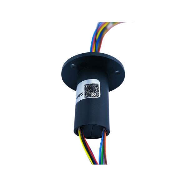 24 Circuit 2A OD 15.5mm Rotating Slip Ring 150RPM Suitable For Robot Turntable