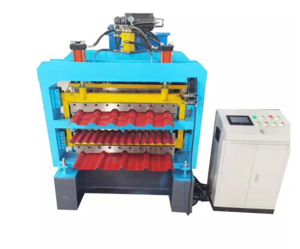 Quality Triple Layer 3 Layer Roofing Sheet Making Machine With 18 Stations for sale