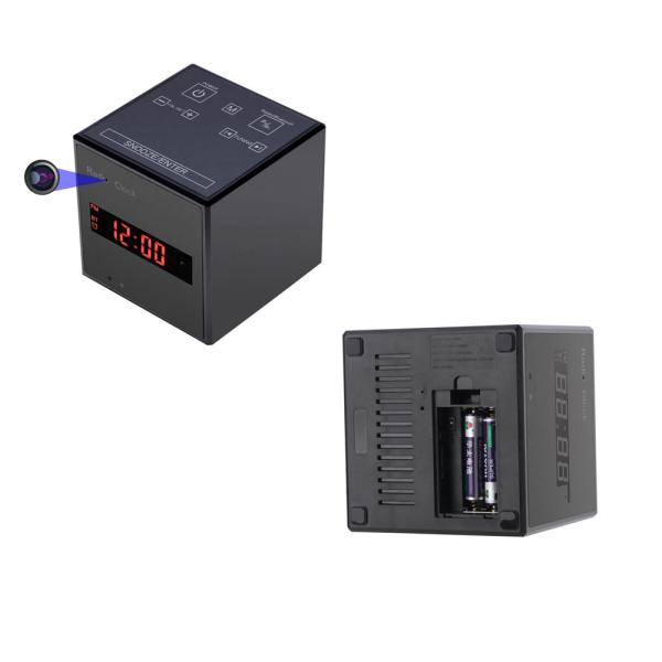 Quality AC110V 128G SD Card Alarm Clock Hidden Camera , Cube Spy Camera Wireless for sale