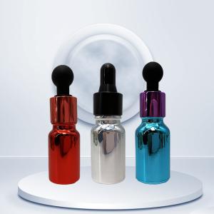 China Electroplated Cosmetic Dropper Bottles 10ml 15ml 30ml wholesale