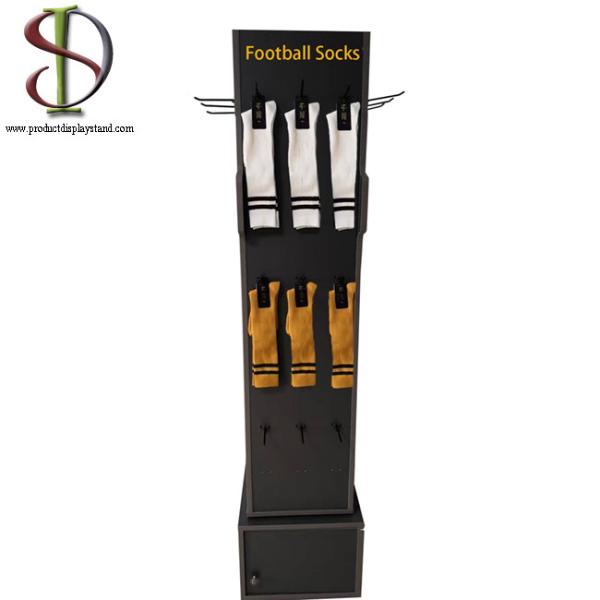 Quality Rotating Free Standing Mdf Peg Hook Display Rack For Mobile Accessories for sale