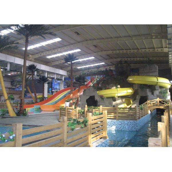 Muti - Color Racing Outdoor Fiberglass Water Slides For Youth / Children