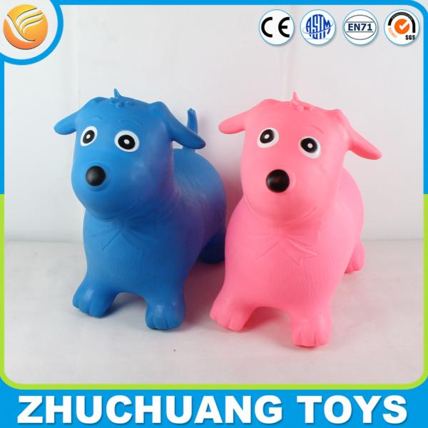 China pvc plastic inflatable jumping dog wholesale