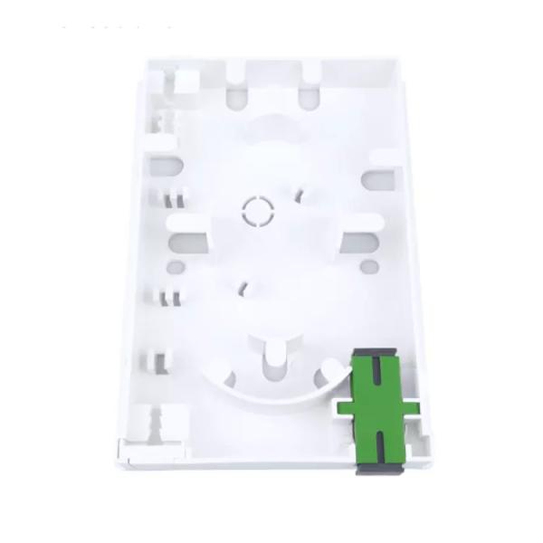 2 Cores Plastic Fiber Optic Faceplate Socket Panel SC Connector Type for Wired LAN Networks