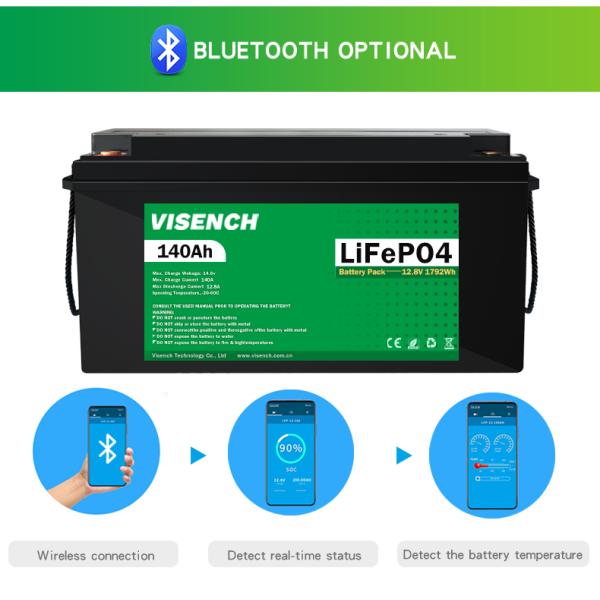 Visench Energy Storage 12V 140Ah RV Lithium Iron Phosphate Battery 12V Lifepo4 Battery