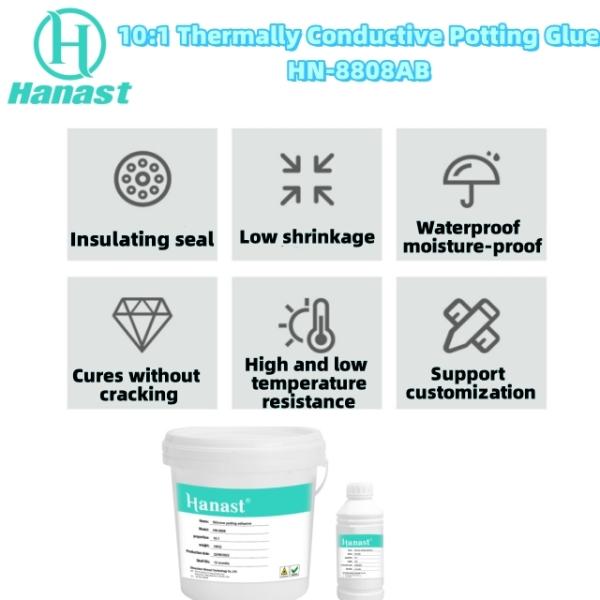 Insulated Electrical Silicone Potting Compound Gel Flame Retardant Grey Liquid