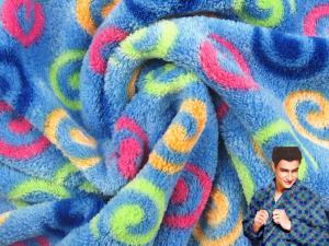 China Printed Coral Fleece, Warp Knitted Fleece, Blanket Fabric/High Quality fabric material 100% polyester printed coral flee wholesale