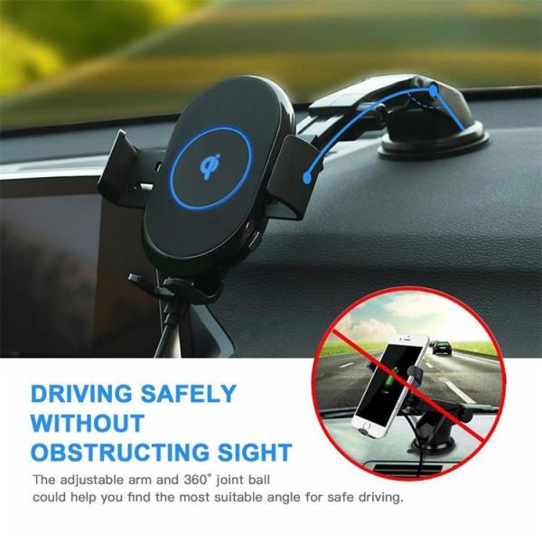360 Rotation Qi Car Wireless Charger 15W magsafe vent mount For IPhone 13