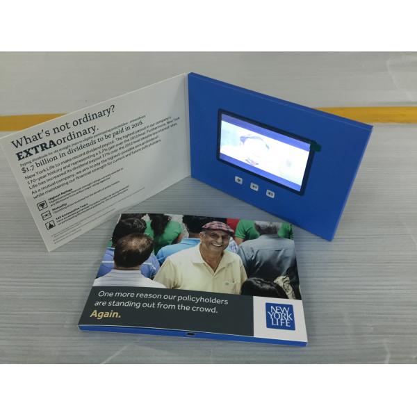 5 Inch Lcd Screen video greeting card video brochure video in print for promotion PVC050