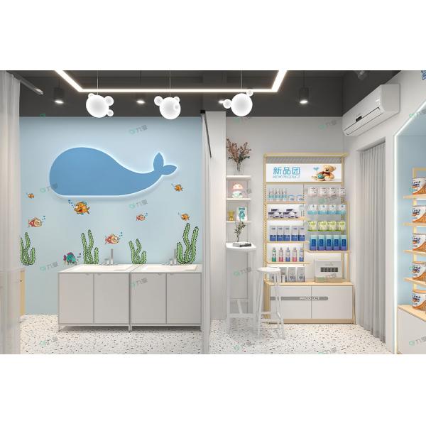 Klein Blue Style Baby Store Display Shelf Customizable 50 Sqm