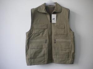 China winter vest, polarfleece lining vest, warm vest, khaki, S-3XL wholesale