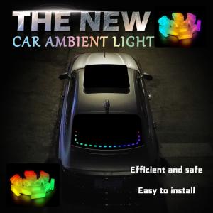 China 12V Snake LED Phantom Streamer Warning Light Rear Glass Car Atmosphere Light wholesale