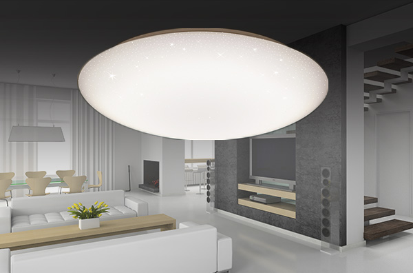 38W LED Bedroom Ceiling Light Fixture Luminaire Adjustable Lamp Size φ530mm×120mm