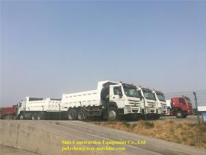 China Heavy Duty Tipper Trucks 336 Hp Double Axle Dump Truck Manual 18m3 - 22m3 wholesale