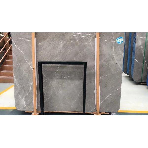 Honed 10mm Grey Marble Shower Floor Tile Durable Easy To Install