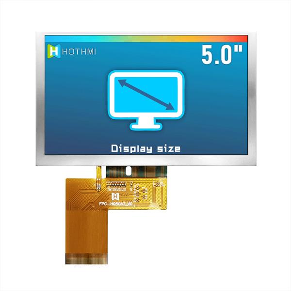 5 Inch High-Brightness TFT LCD | 800x480 IPS Display with ST7262