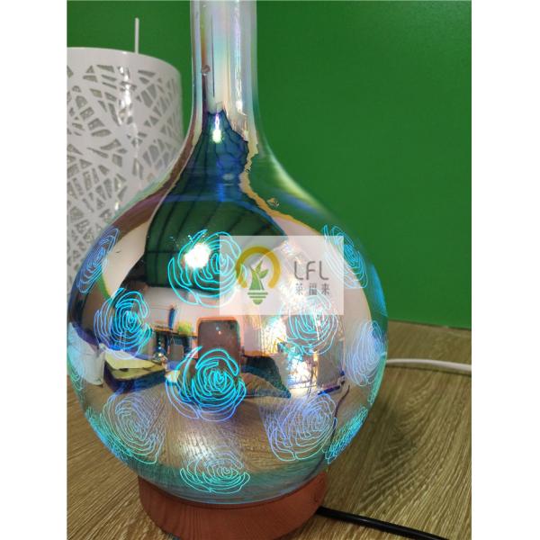 3D Glass Magic Decorative LED Bulbs With Color Change ABS Material 12W