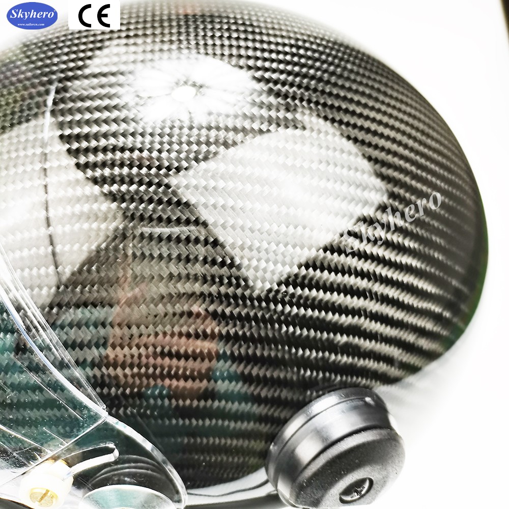Carbon Fiber Active Noise Reduction Paramotor Helmet With Full Headset Factory Directly Sale Powered Paragliding Helmet