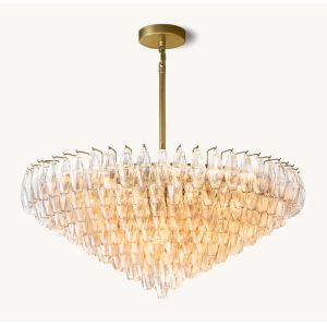China Chandelier Glass Lighting Modern LED Foyer Lights 60 Watts wholesale