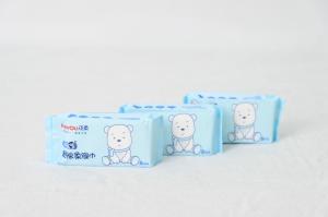China Super Soft Mini Baby Hand And Mouth Wipes 8 Tablets Alcohol Free wholesale