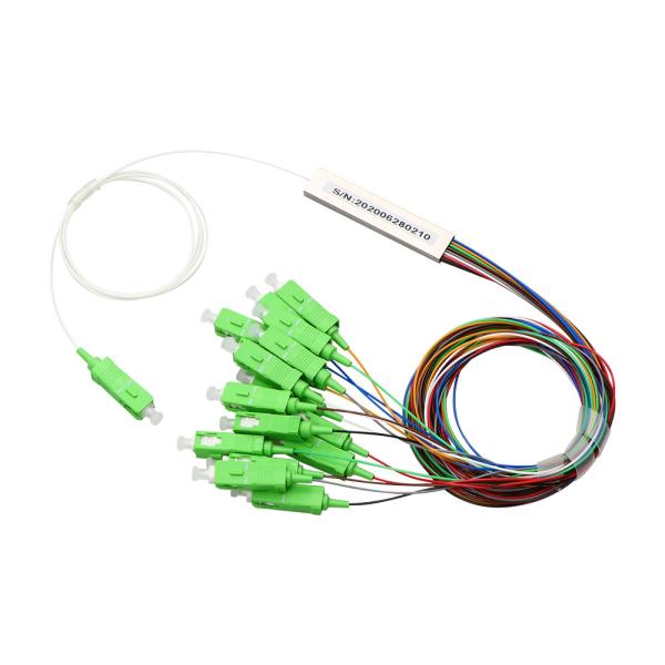 FTTH PLC Fiber Optic Splitter With 0.9mm Loose Tube G657A