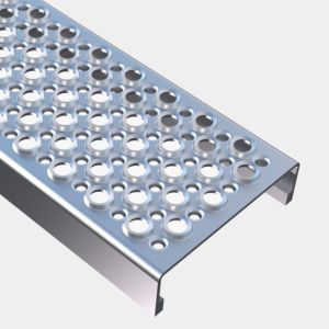China Pre Galvanized 5mm Steel Safety Grating For Stair Tread wholesale