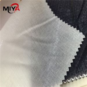 China Charcoal 155gsm 112cm Shirt Collar Fusing Interlining wholesale