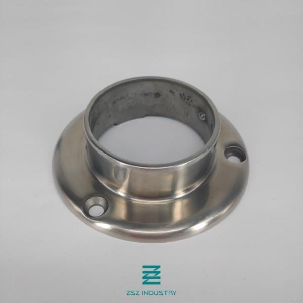 Stainless Steel 304 Metal Railing Posts Round Base 42.40mm X 1041.4mm