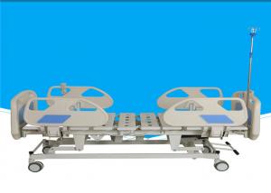 China 3 Functions ICU Electric Hospital Bed Height Adjustable Metal Material on sale