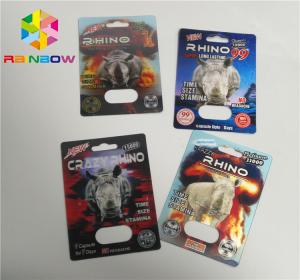 China Capsule PP 3D Printing Plastic Card Single / Double Pill Hole For Rhino 69 wholesale