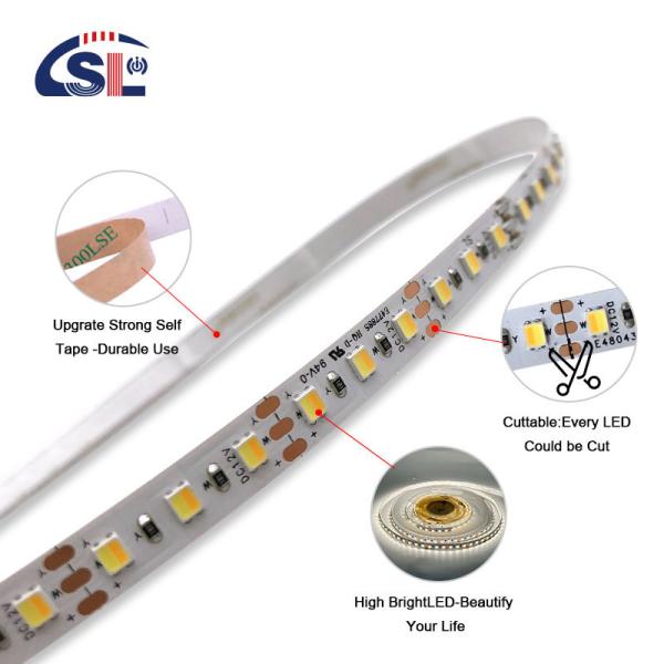 China 2835 CCT LED Strip 120Leds/m Dual White Color Temperature Adjustable Flexible Tape wholesale