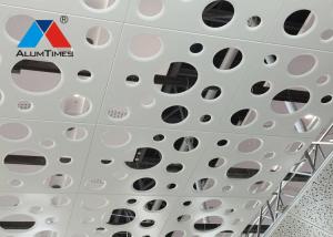 China 600x600 Clip In Aluminium Perforated Ceiling Fireproof Dustproof wholesale