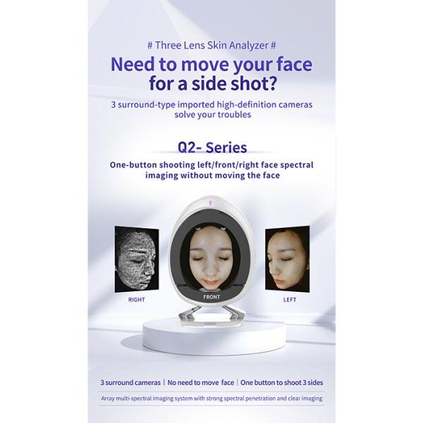 Full Face Skin Analyzer Machine / Facial Scanner Skin Analyzer Device