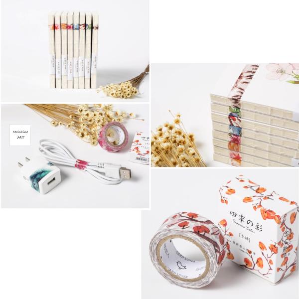 6 Pantone Color Printing Cute Masking Washi Paper Tape For Decoration / DIY Craft