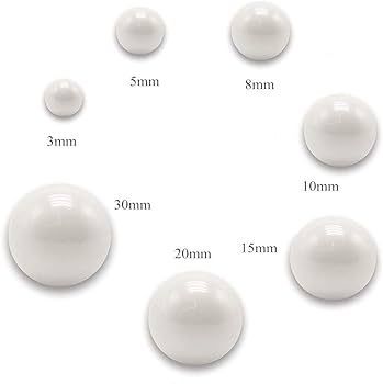 Industrial White Zirconia Beads 2.0g/Cm3 0.1mm-50mm Zirconium Oxide Fine Grinding