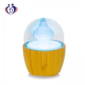 China Desktop Ultrasonic Aroma Diffuse Essential Oil Humidifier 200ml Natural Wood Base wholesale