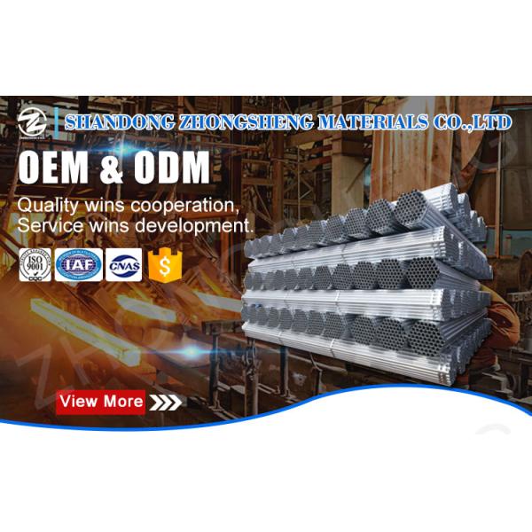 2.5-4.5mm Round Galvanized Steel GI Pipe Hot Dipped Zinc Coated and Invoiced by Actual Weight for Industry
