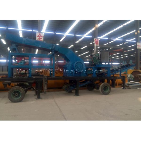 Mobile Crushing Station 100TPH 55HP Diesel Hammer Crusher With Feeder
