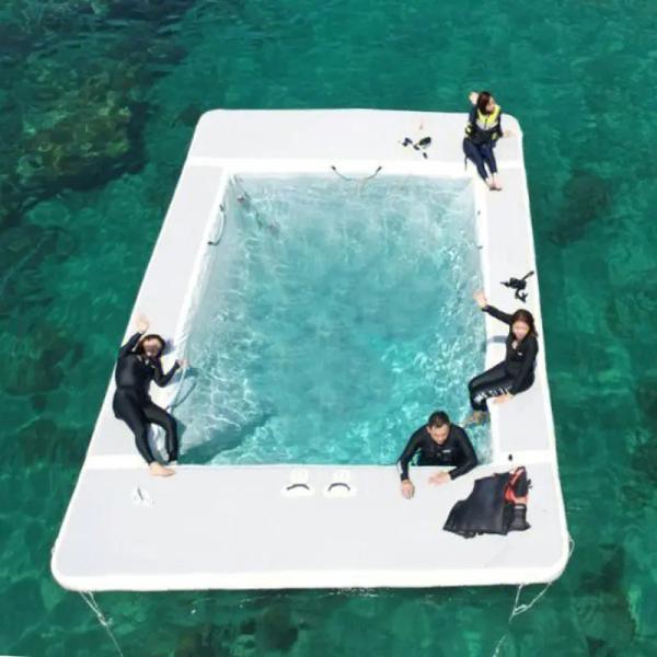 Quality Portable Inflatable Yacht Ocean Pool Inflatable Jellyfish Pool for sale