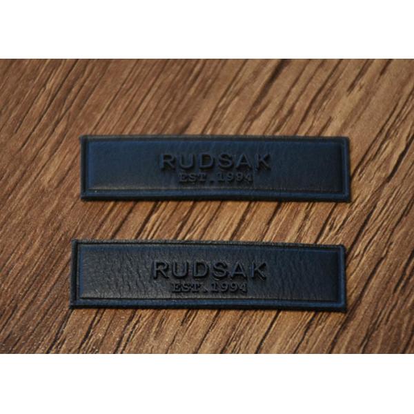Printed Silicone Logo Jeans Leather Patches Custom For Clothing