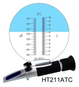 China 1ppt Hand Held Refractometer , Hand Held Salinity Refractometer wholesale