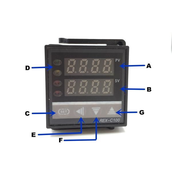 Industrial Digital Temperature Controller common 48X48 TC REX-100