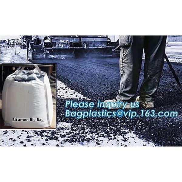 Bitumen Big FIBC Jumbo Bags Bottom Spout , Inner Liner Bag Ventilated Breathing