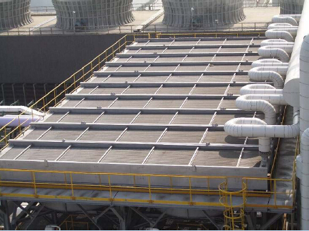 Copper Tubes Immersion Air Dry Coolers With Wet Curtain System