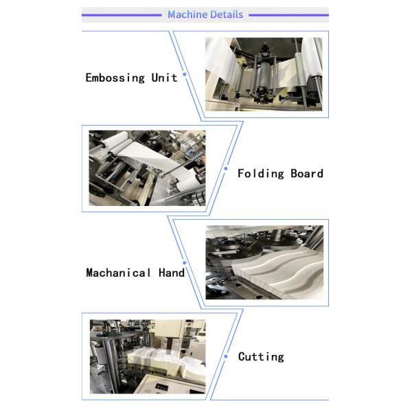 1/12 Folding Wet Cotton Handkerchief Making Machine Jumbo Roll Napkin Folding Machine