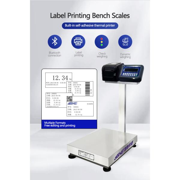 SH2100-A8P Printing Table Scale 600*800 with AC/DC Power Supply and High Accuracy Size