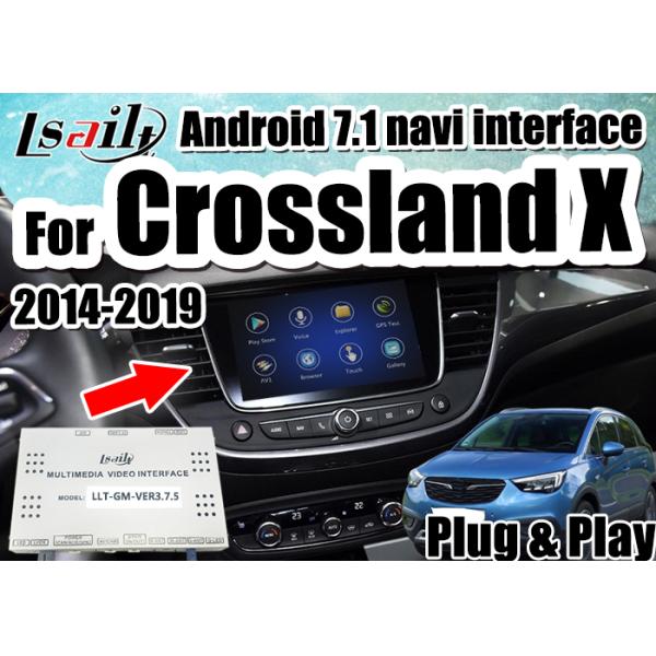 Android 7.1 Car Video Interface for 2014-2018 Opel Crossland X Insignia support mirrorlink smartphone , double windows