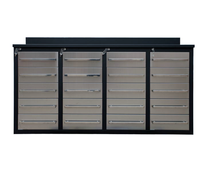 Customized Support Cold Rolled Steel Tool Cabinet Workshop Red Black Modular Workbench